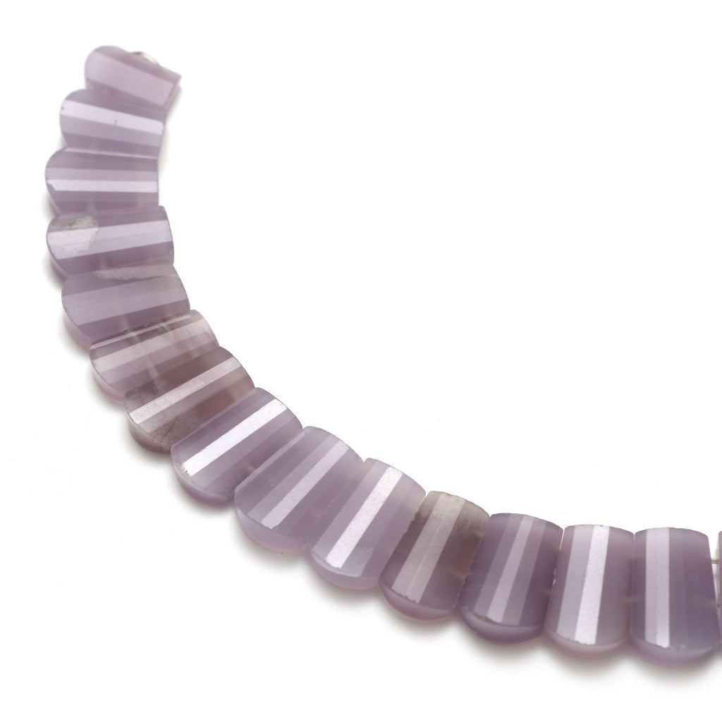 Natural Yttrium Fluorite Faceted Slice Layout Beads, 12x8 mm to 20x10 mm, Purple Fluroite Faceted, 17 Inch Full Strand, Price Per Strand - National Facets, Gemstone Manufacturer, Natural Gemstones, Gemstone Beads