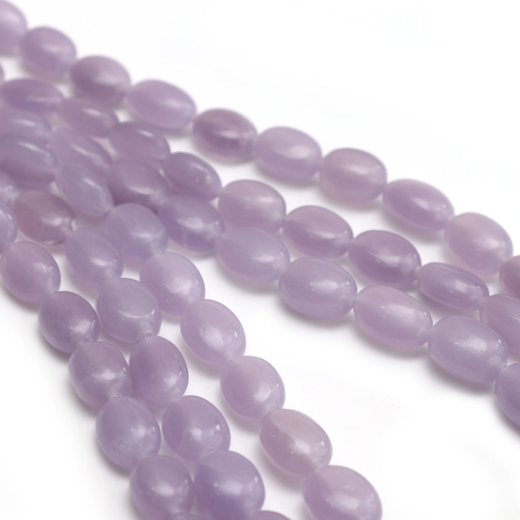 Natural Yttrium Fluorite Smooth Oval Beads | Unique Purple Fluorite | 6.5x8.5 mm to 10.5x14.5 mm | 8 Inch/ 18 Inch | Price Per Strand - National Facets, Gemstone Manufacturer, Natural Gemstones, Gemstone Beads