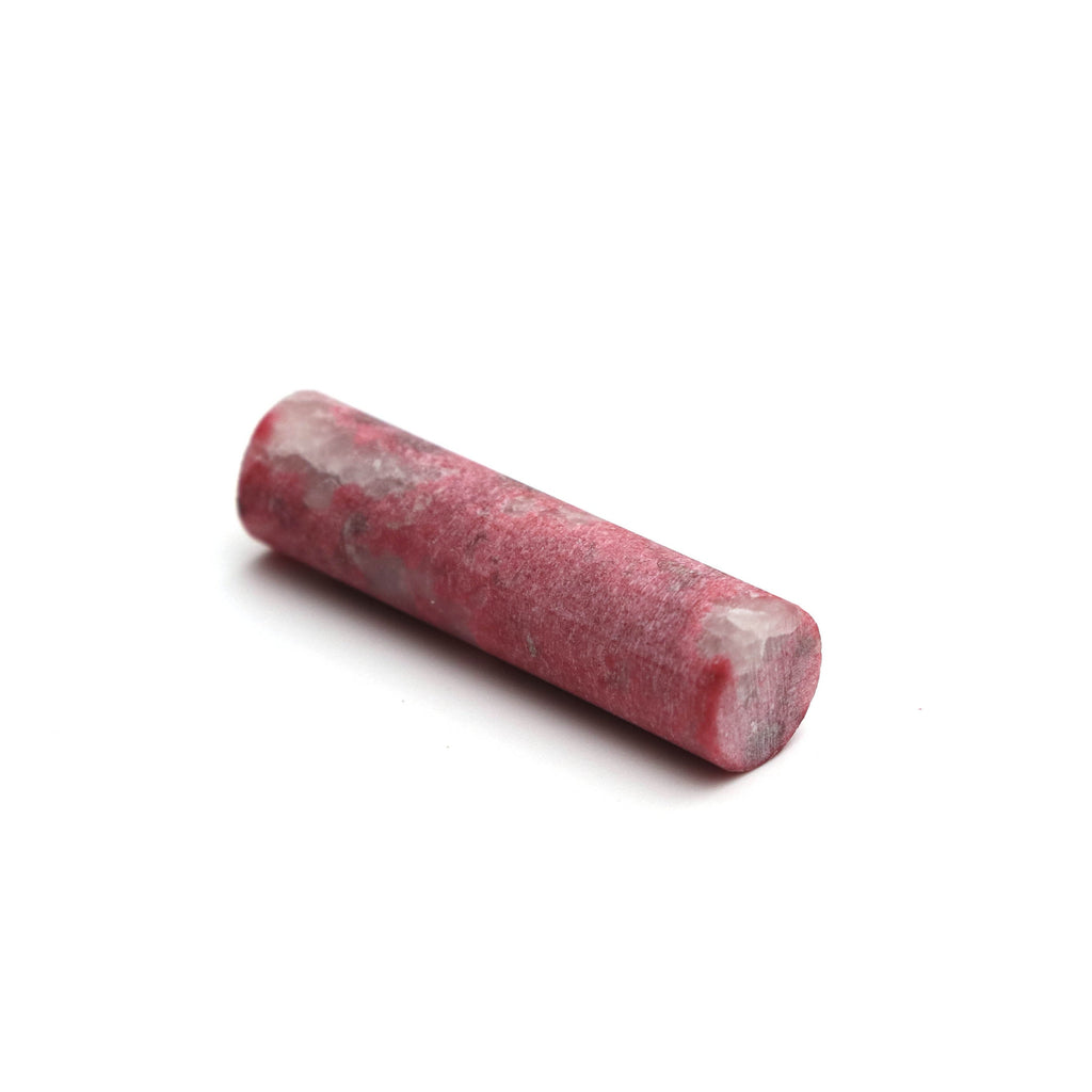 Thulite Matte Finish Cylinder Gemstone, 8x31 MM, Matt Finish Gemstone , AA Quality , Price Per Pair Gemstone - National Facets, Gemstone Manufacturer, Natural Gemstones, Gemstone Beads