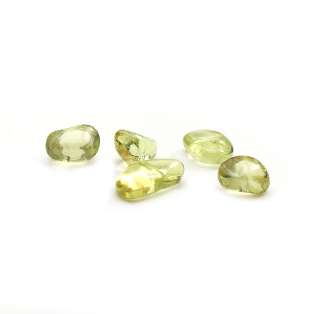 Natural Chrysoberyl Smooth Tumble Loose Gemstone, 7x14 mm, Chrysoberyl Smooth Tumble Gemstone, 5 Pieces - National Facets, Gemstone Manufacturer, Natural Gemstones, Gemstone Beads