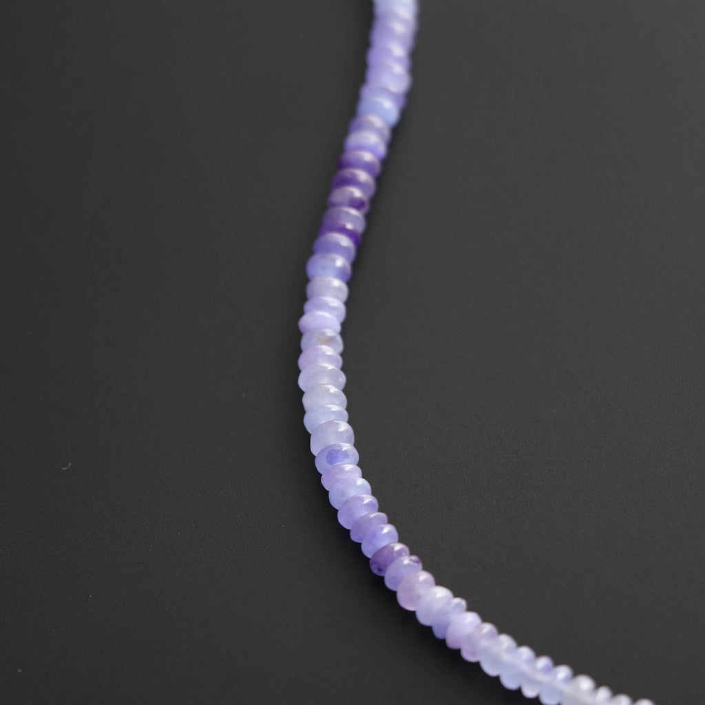 Natural Jade Dyed Smooth Beads, Jade Dyed Rondelle Beads, 4 mm to 5 mm, Jade Beads, Jade strand, 8 Inch, Full Strand, Price Per Strand - National Facets, Gemstone Manufacturer, Natural Gemstones, Gemstone Beads
