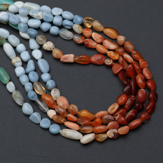 Multi Opal Smooth Nuggets Beads, 5x6 mm to 5x7 mm, Multi Opal Beads, Plain Opal Nuggets, 18 Inch Full Strand, Price Per Strand