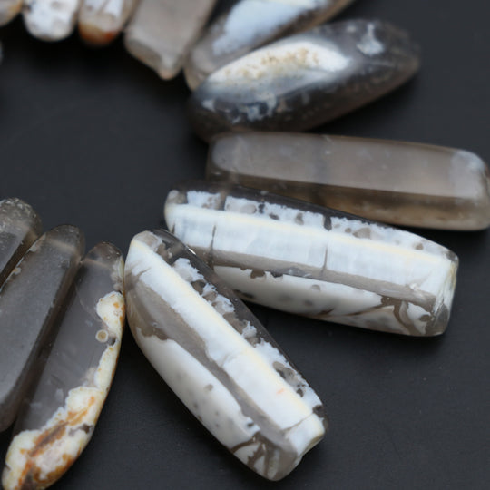 Opal Smooth Long Nuggets Beads - 8x15 mm to 11x31 mm - Opal Jewelry Making Beads - 11 Cm Full Strand, Price Per Strand