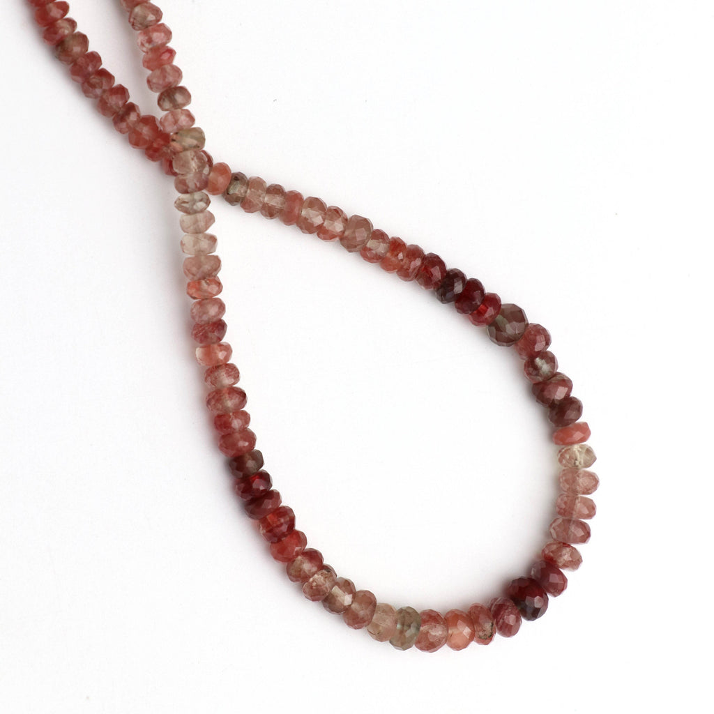 Andesine Faceted Roundel Beads - 3 mm to 6 mm - Andesine Roundel Beads - Gem Quality , 8 Inch/16 Inch Full Strand, Price Per Strand - National Facets, Gemstone Manufacturer, Natural Gemstones, Gemstone Beads