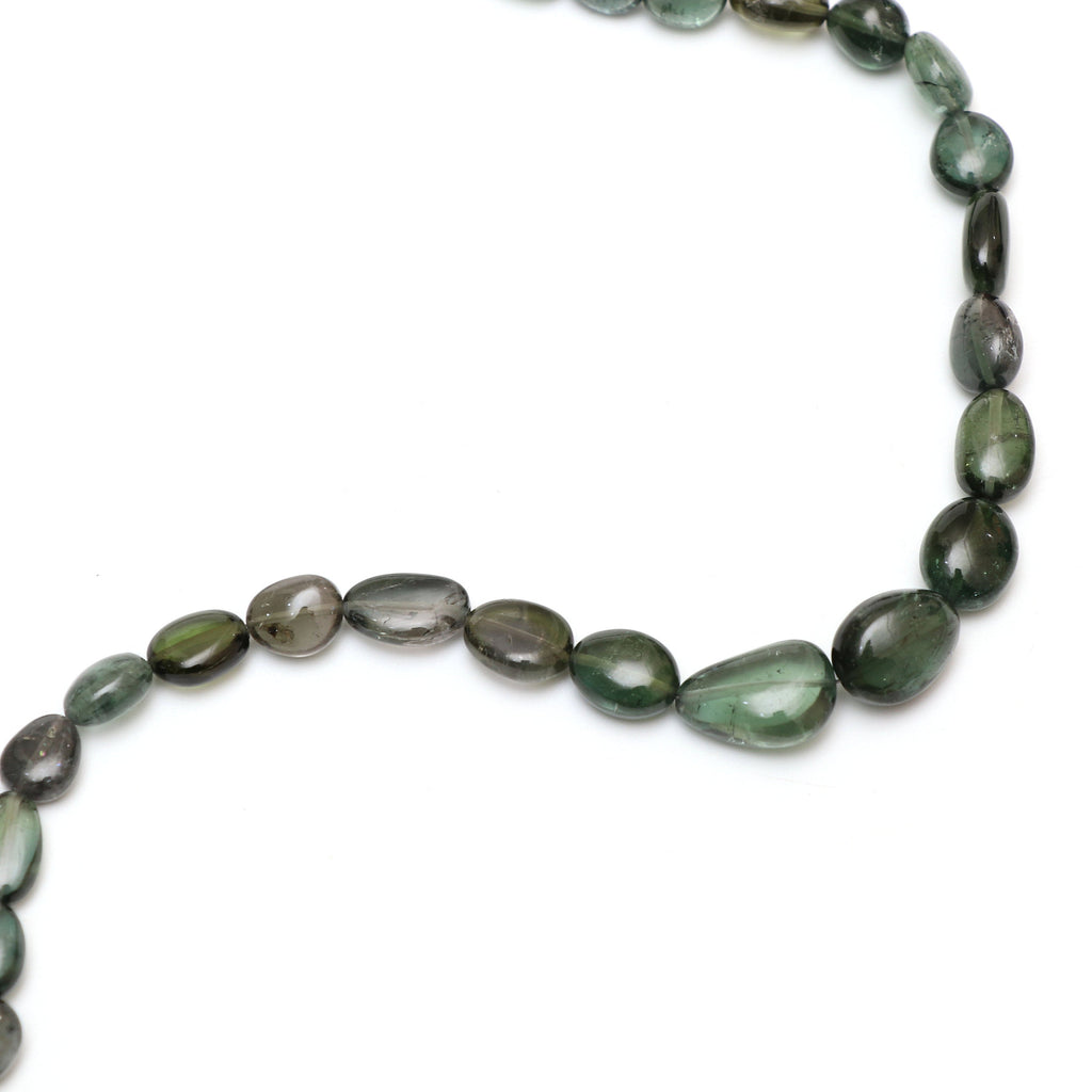Natural Tourmaline Smooth Tumble Beads | Unique Tourmaline | 5x7 mm to 12.5x17.5 mm | 8 Inch/ 18 Inch Full Strand | Price Per Strand - National Facets, Gemstone Manufacturer, Natural Gemstones, Gemstone Beads