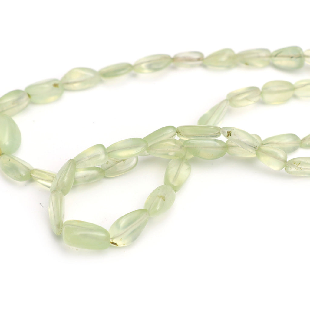 Prehnite Smooth Oval Beads, 4.5x7 mm to 5.5x12 mm, Prehnite Oval Beads - Gem Quality , 86 Inch Full Strand, Price Per Strand - National Facets, Gemstone Manufacturer, Natural Gemstones, Gemstone Beads