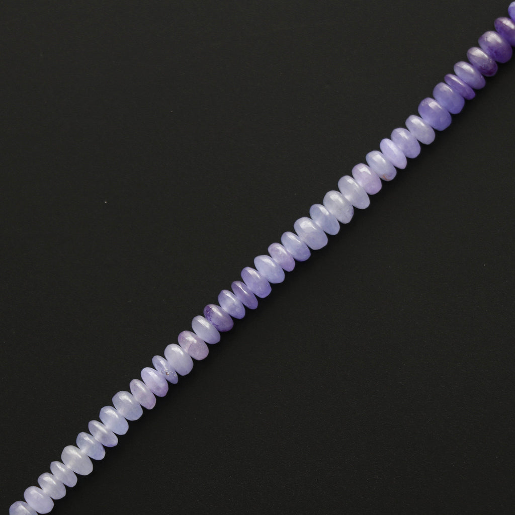 Natural Jade Dyed Smooth Beads, Jade Dyed Rondelle Beads, 4 mm to 5 mm, Jade Beads, Jade strand, 8 Inch, Full Strand, Price Per Strand - National Facets, Gemstone Manufacturer, Natural Gemstones, Gemstone Beads
