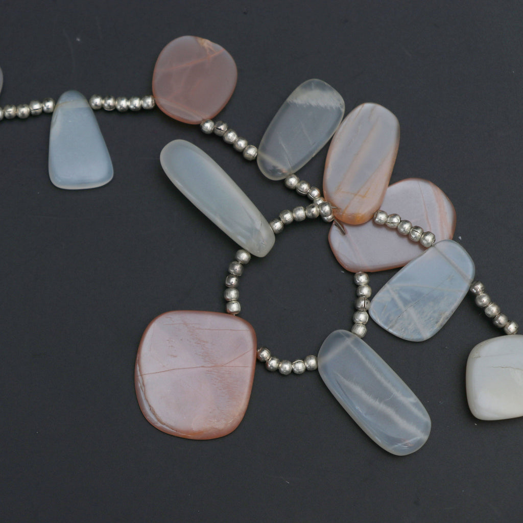 Multi Moonstone Smooth Oval Beads, 6x7 mm to 11x14 mm, Moonstone Jewel –  National Facets