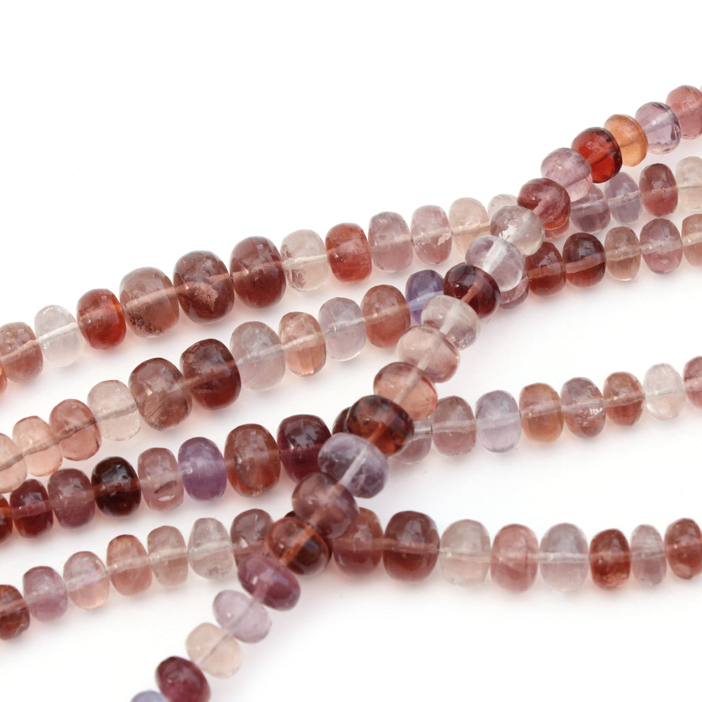 Change Color Fluorite Beads - 4.5 mm to 7.5 mm - Change color Smooth Beads, Fluorite Beads- Gem Quality, 8 Inch, Price Per Strand - National Facets, Gemstone Manufacturer, Natural Gemstones, Gemstone Beads
