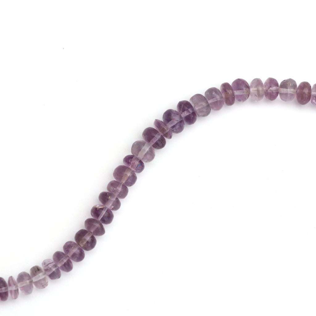 Fluorite Smooth Roundel Beads - 5 mm to 6.5 mm - Fluorite Roundel Beads - Gem Quality , 8 Inch/ 20 Cm Full Strand, Price Per Strand - National Facets, Gemstone Manufacturer, Natural Gemstones, Gemstone Beads