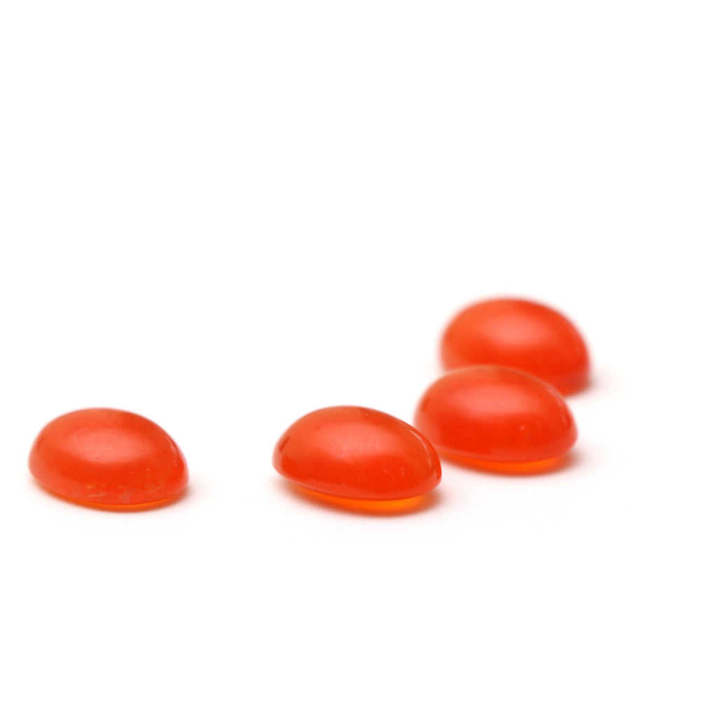 AAA Quality Natural Carnelian Smooth Oval Cabochon Gemstone | 12x16 mm | Gemstone Cabochon | 2 Pair ( 4 Pieces ) - National Facets, Gemstone Manufacturer, Natural Gemstones, Gemstone Beads