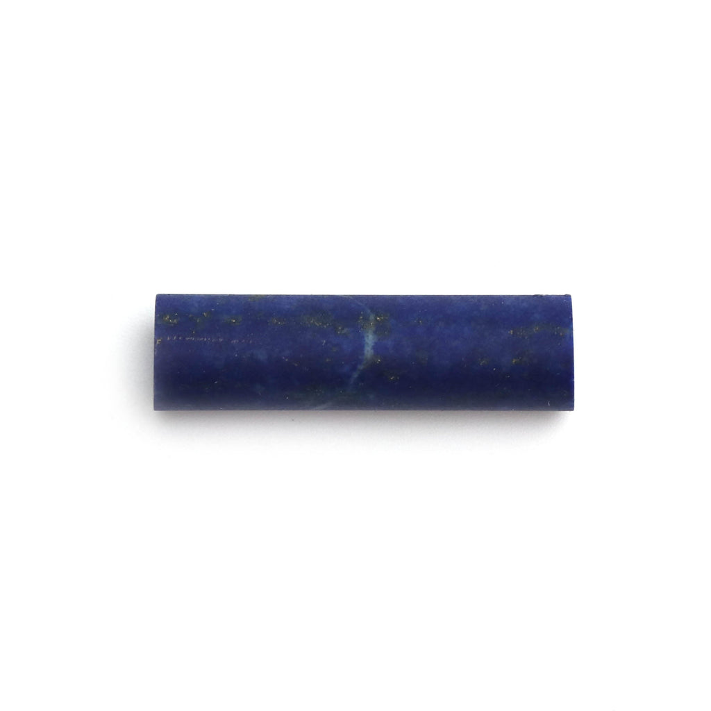 Lapis Matte Finish Cylinder Gemstone, 8.5x30.5 MM , Matt Finish Gemstone , AA Quality , Price Per Pair Gemstone - National Facets, Gemstone Manufacturer, Natural Gemstones, Gemstone Beads