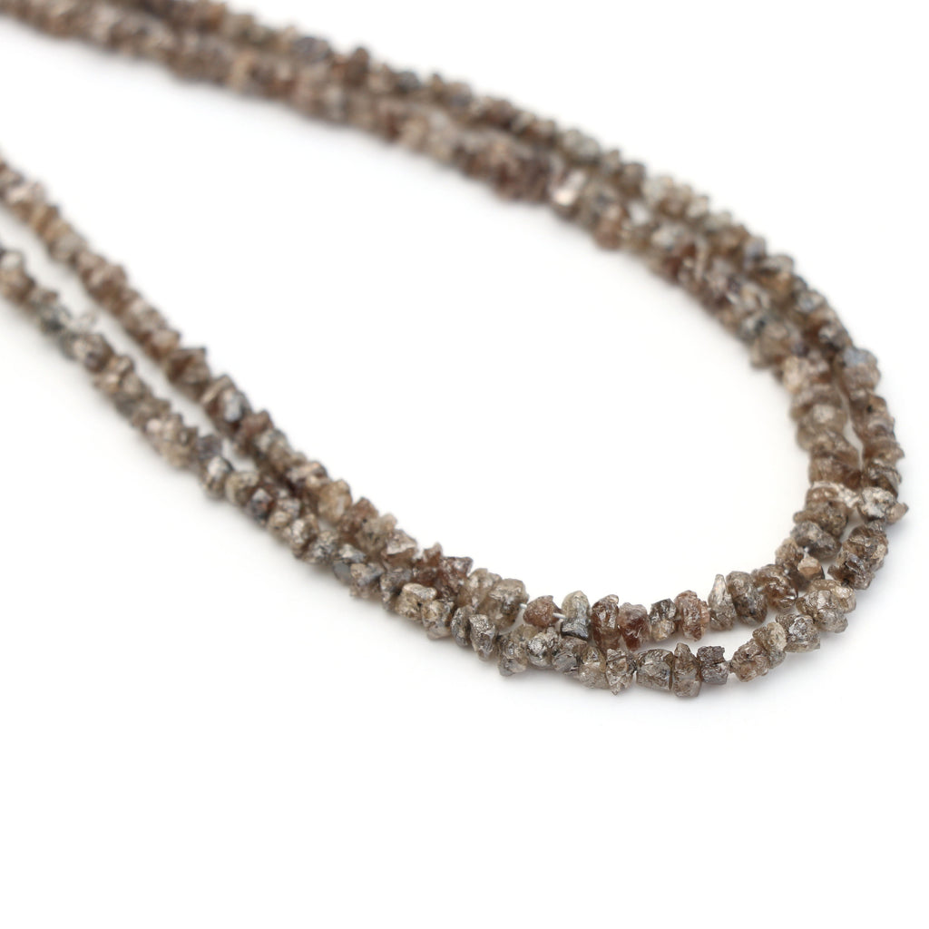 Brown Diamond Chips Organic Beads - 3mm To 4.5mm - Organic Chips Diamond, 16 Inch Strands, Price Per Strand - National Facets, Gemstone Manufacturer, Natural Gemstones, Gemstone Beads