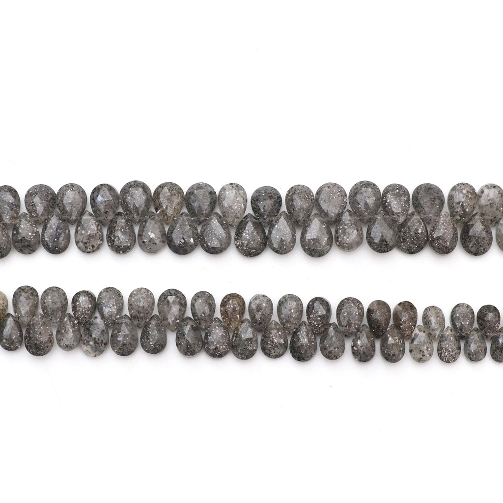 Celestial Quartz Faceted Pear Beads - 5x8 mm to 7x9 mm - Celestial Quartz - Gem Quality , 6.5 Inch Full Strand, Price Per Strand - National Facets, Gemstone Manufacturer, Natural Gemstones, Gemstone Beads