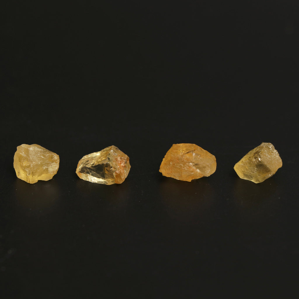 Natural Yellow Aqua Organic Rough Loose Gemstone | 8x13 mm | Rough Loose Gemstone | Set of 10 Pieces - National Facets, Gemstone Manufacturer, Natural Gemstones, Gemstone Beads