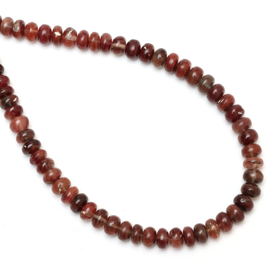 Andesine Smooth Rondelle Beads | 7 mm to 7.5 mm | Andesine Jewelry Making Beads | 18 Inch Full Strand | Price Per Strand