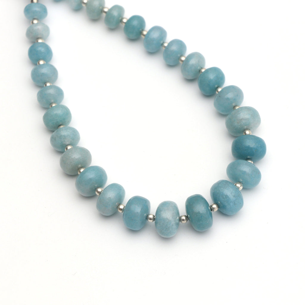 Natural Paraiba Quartz Smooth Beads, Paraiba Smooth- 6mm to 10mm - Paraiba Quartz - Gem Quality ,8 Inch/ 20 Cm Full Strand, Price Per Strand - National Facets, Gemstone Manufacturer, Natural Gemstones, Gemstone Beads