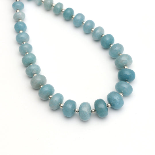 Natural Paraiba Quartz Smooth Beads, Paraiba Smooth- 6mm to 10mm - Paraiba Quartz - Gem Quality ,8 Inch/ 20 Cm Full Strand, Price Per Strand