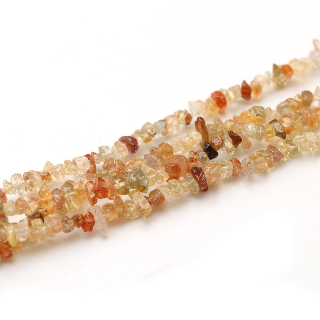 Natural Golden Zircon Smooth Nuggets Beads | 3x4 mm to 4x5.5 mm | Beaded Necklace | 34 Inch Full Strand | Pack of 5 Strands - National Facets, Gemstone Manufacturer, Natural Gemstones, Gemstone Beads
