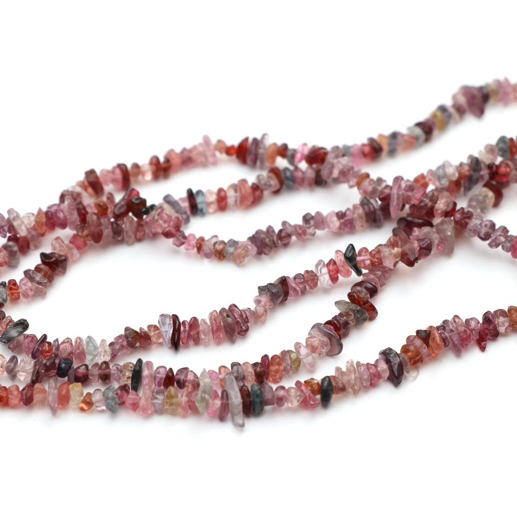 Natural Multi Spinel Smooth Nuggets Beads | 4x5 mm to 4x6 mm | Necklace for Women | 34 Inch Full Strand | Pack of 5 - National Facets, Gemstone Manufacturer, Natural Gemstones, Gemstone Beads