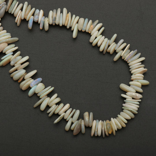 Australian Opal Smooth Nuggets Beads | 5x7 mm to 5x11 mm | Australian Opal Jewelry Making Beads | 8 Inch/18 Inch | Price Per Strand