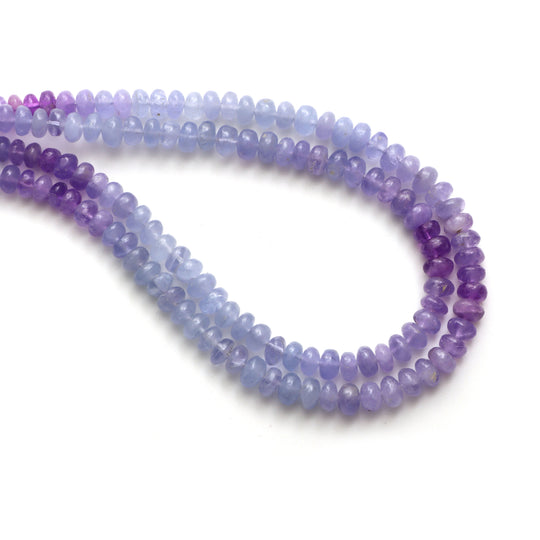 Hackmanite Smooth Rondelle Beads, 5 mm To 6 mm, Hackmanite Jewelry Making Beads, 18 Inches Full Strand, Price Per Strand
