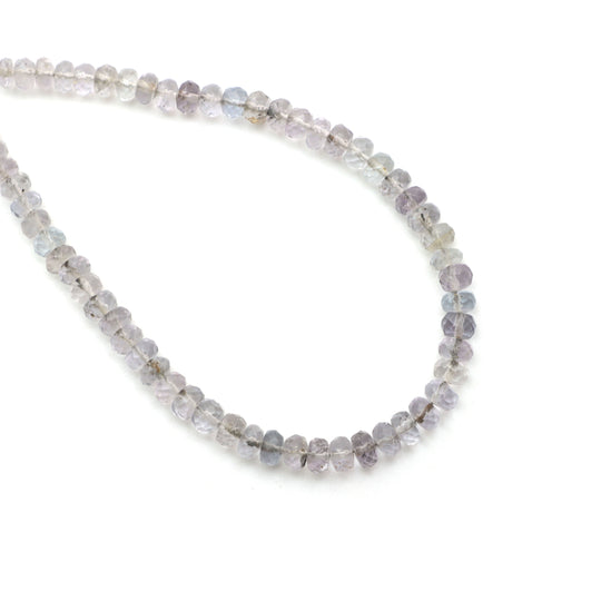 Fluorite Faceted Rondelle Beads, 5 mm To 5.5 mm, Fluorite Jewelry Making Beads, 8 Inches Full Strand, Price Per Strand