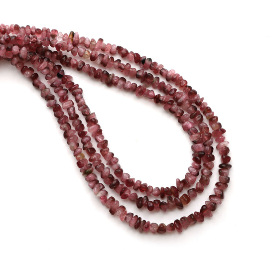 Bi-Color Tourmaline Smooth Nuggets Beads, 3x4 mm To 4x5 mm, Tourmaline Jewelry Making Beads, 18 Inches Full Strand, Price Per Strand