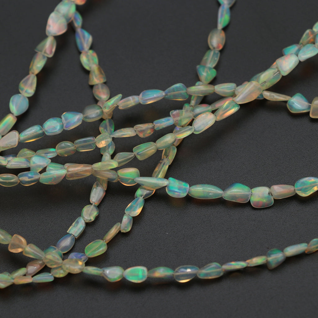 Natural Honey Color Ethiopian Opal Smooth Nuggets Beads | 3x4 mm to 6x9 mm | 8 Inch/ 18 Inch Full Strand | Price Per Strand - National Facets, Gemstone Manufacturer, Natural Gemstones, Gemstone Beads