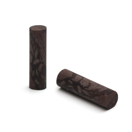 Coffee Quartz Matte Finish Cylinder Gemstone, 8.5x31 mm, Quartz Jewelry Making Gemstone, Price Per Pair