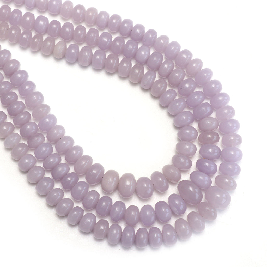 Natural Yttrium Fluorite Smooth Rondelle Beads | Unique Purple Fluorite | 4.5 mm to 9 mm | 8 Inch/ 18 Inch | Price Per Strand - National Facets, Gemstone Manufacturer, Natural Gemstones, Gemstone Beads