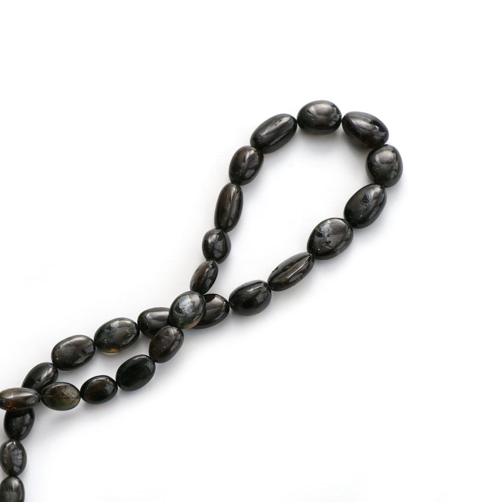 Natural Kornerupine Smooth Tumble Beads | Unique Kornerupine Tumble Beads | 6x7.5 mm to 10.5x17 mm | 8 Inch/ 18 Inch | Price Per Strand - National Facets, Gemstone Manufacturer, Natural Gemstones, Gemstone Beads