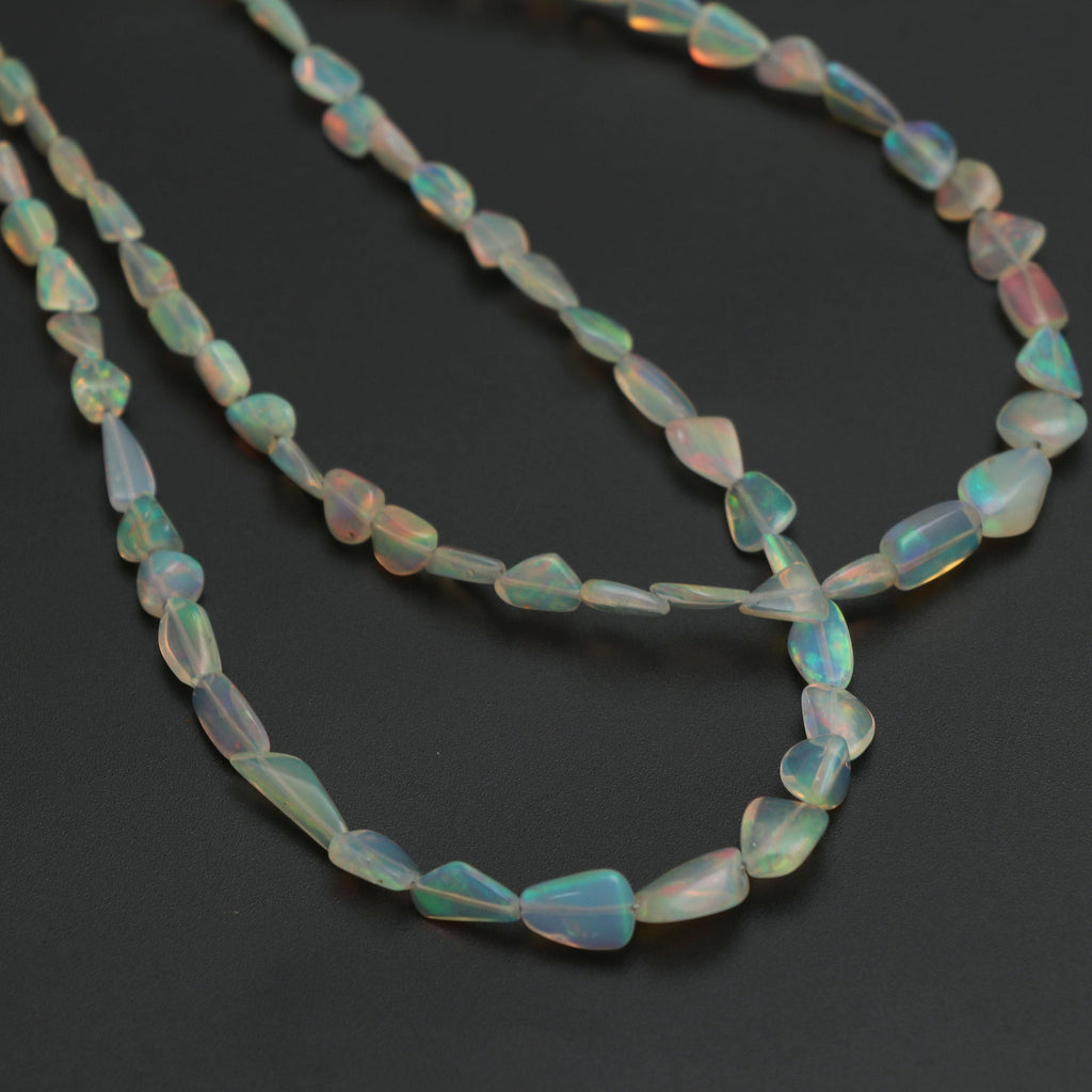 Natural Honey Color Ethiopian Opal Smooth Nuggets Beads | 3x4 mm to 6x9 mm | 8 Inch/ 18 Inch Full Strand | Price Per Strand - National Facets, Gemstone Manufacturer, Natural Gemstones, Gemstone Beads