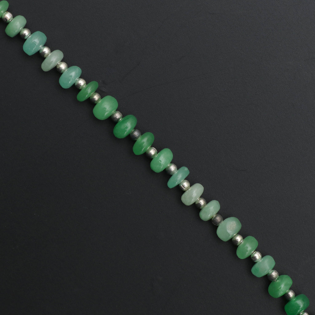Natural Jade Type C Smooth Beads, Jade Rondelle beads, Natural Jade Beads, 4.5 mm to 6 mm, Smooth Beads,Jade strand,8 Inch, Price Per Strand - National Facets, Gemstone Manufacturer, Natural Gemstones, Gemstone Beads