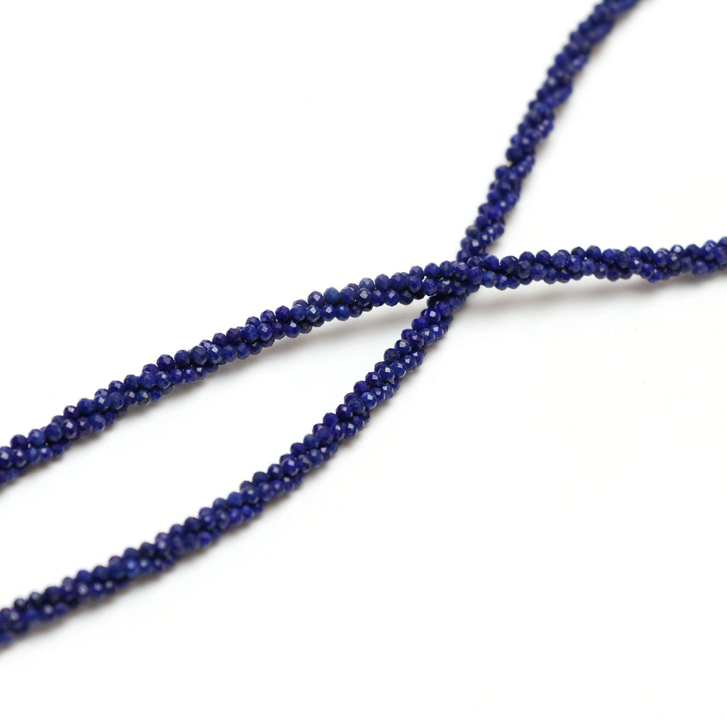 Lapis Faceted Rondelle Beads