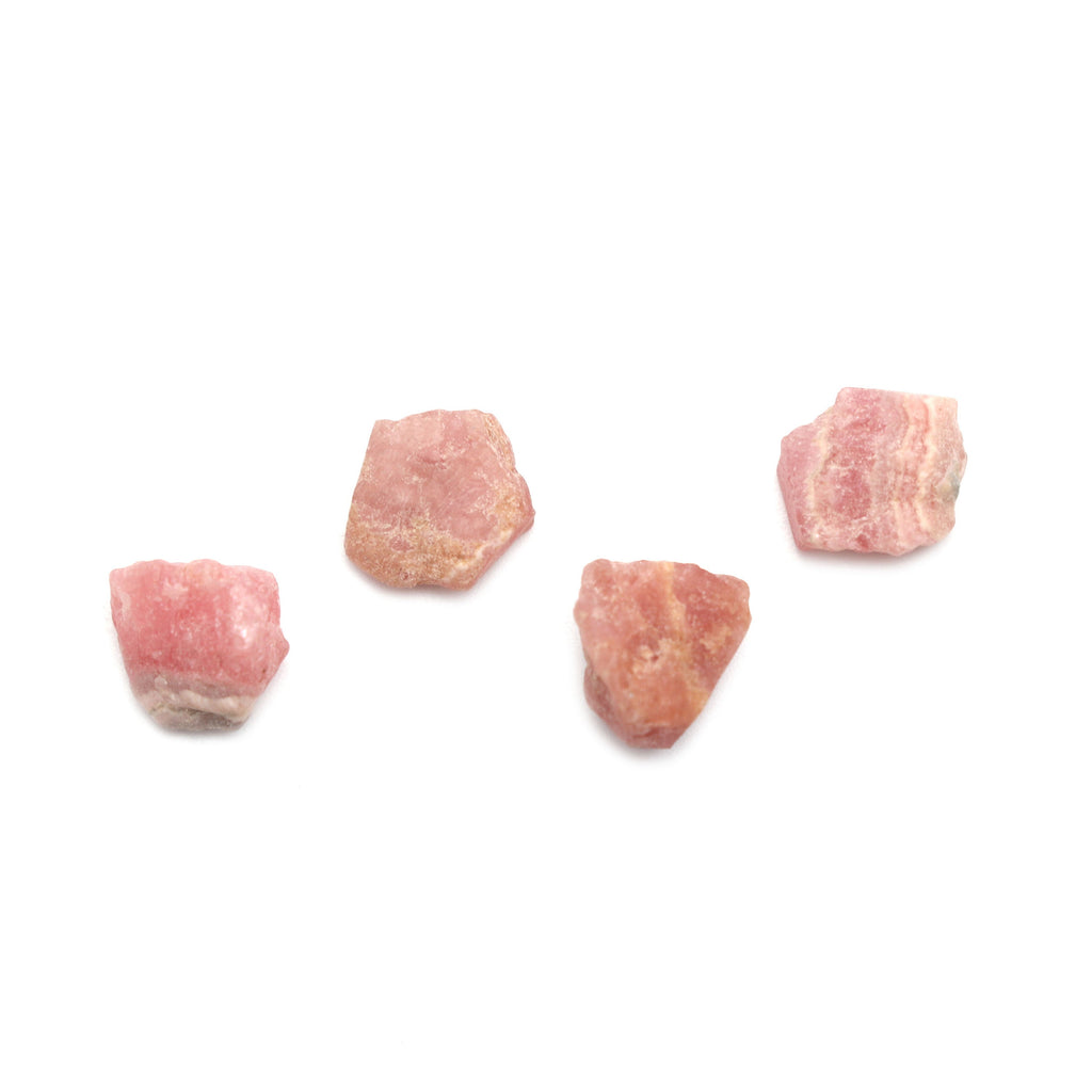 Natural Rhodochrosite Organic Rough Loose Gemstone | 10x12 mm | Rough Loose Gemstone | Set of 10 Pieces - National Facets, Gemstone Manufacturer, Natural Gemstones, Gemstone Beads