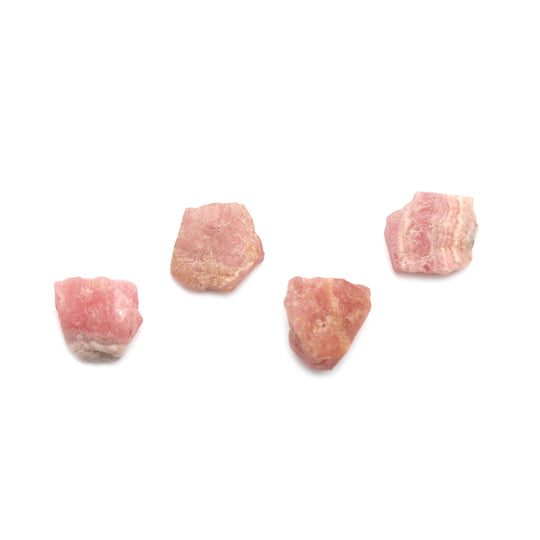 Natural Rhodochrosite Organic Rough Loose Gemstone | 10x12 mm | Rough Loose Gemstone | Set of 10 Pieces