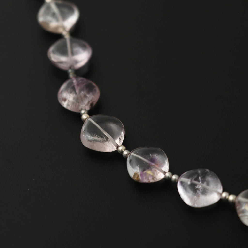 Natural Amethyst Smooth Square Straight Drill Beads, 6x12 mm to 6x13 mm, Amethyst Square, 5 Inch Full Strand, Price Per Strand - National Facets, Gemstone Manufacturer, Natural Gemstones, Gemstone Beads