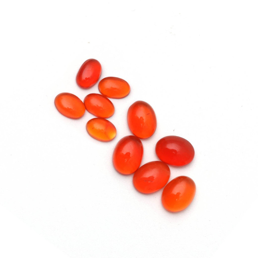 Fire opal 100% natural stone good quality shape oval size 6x4 mm to 8x6 approx , Calibrated Size - National Facets, Gemstone Manufacturer, Natural Gemstones, Gemstone Beads