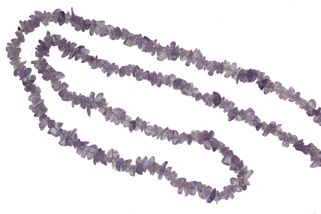 Natural Amethyst Chip Beads 3 to 9 mm 18"/ 24" Precious Stone Beads/Gemstone Beads/Chips/Nuggets - National Facets, Gemstone Manufacturer, Natural Gemstones, Gemstone Beads