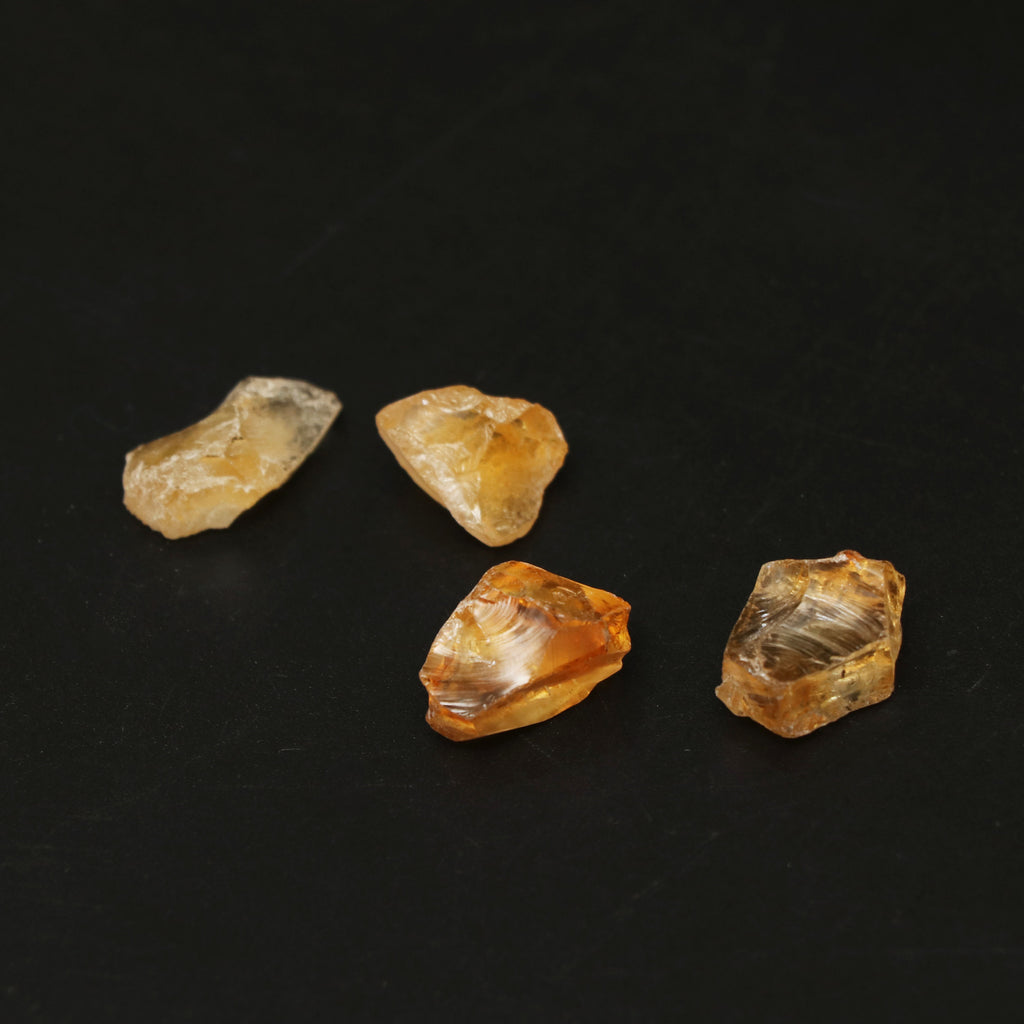 Natural Citrine Organic Rough Loose Gemstone | 12x15 mm | Rough Loose Gemstone | Set of 10 Pieces - National Facets, Gemstone Manufacturer, Natural Gemstones, Gemstone Beads