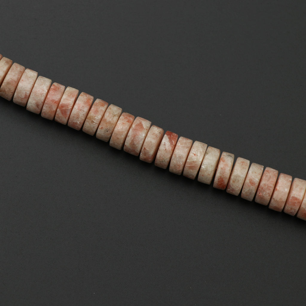Sunstone Smooth Coin Beads, Sunstone Tyre, 12 mm, Sunstone Smooth, Sunstone strand, Gem Quality ,8 Inch/ 20 Cm Full Strand, Price Per Strand - National Facets, Gemstone Manufacturer, Natural Gemstones, Gemstone Beads