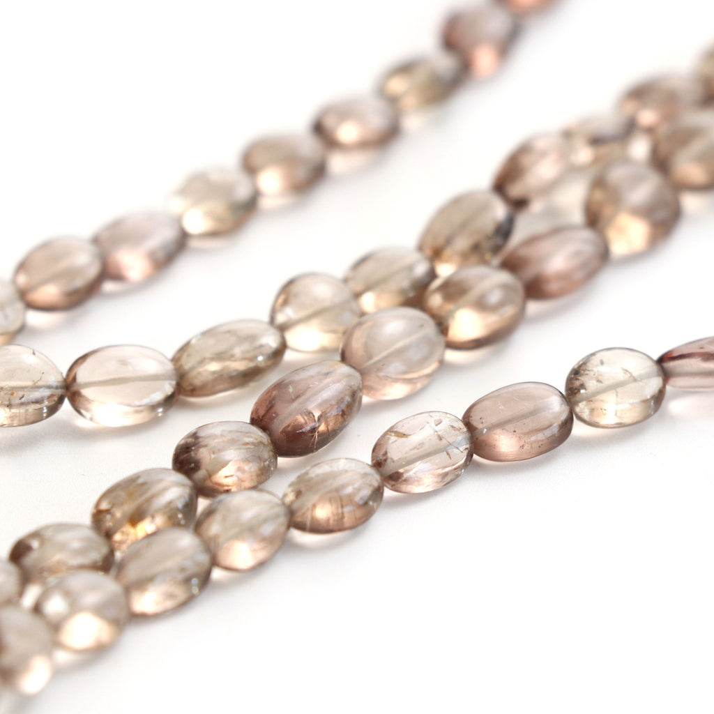 Natural Scapolite Smooth Tumble Beads | 5.5x6.5 mm to 9x13 mm | Scapolite Smooth Beads | 8 Inch/ 20 Inch Full Strand | Price Per Strand - National Facets, Gemstone Manufacturer, Natural Gemstones, Gemstone Beads