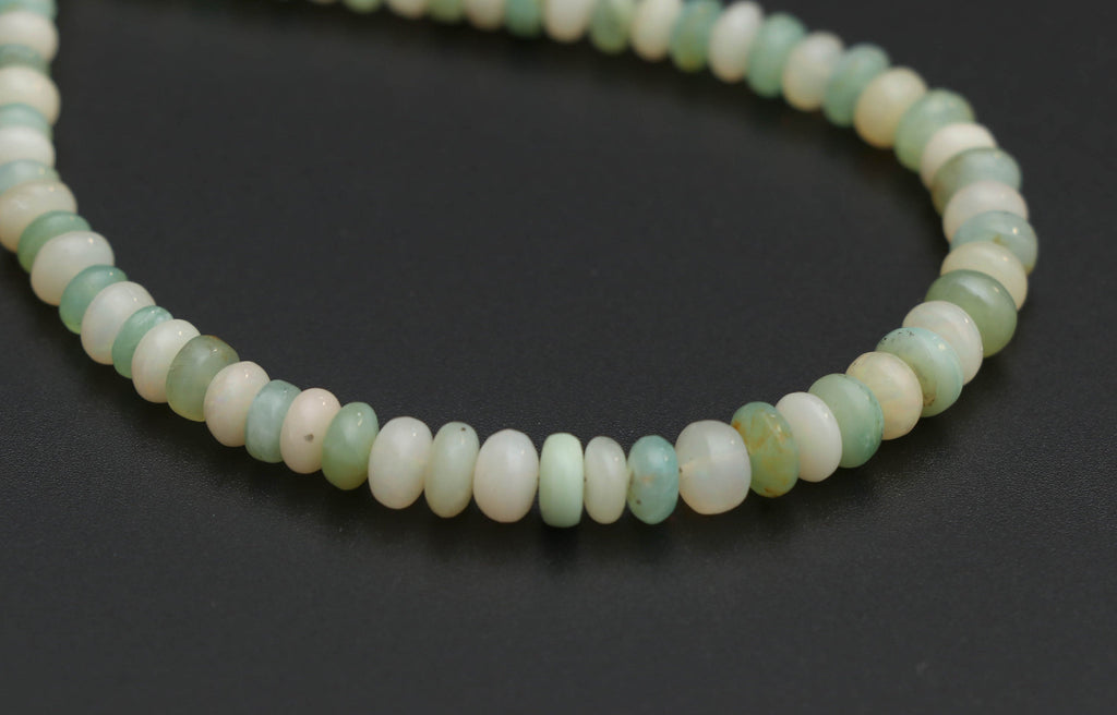 Opal Smooth Roundel Beads, Opal Roundel - 5 mm to 6.5 mm - Opal Smooth - Opal - Gem Quality , 8 Inch/ 20 Cm Full Strand, Price Per Strand - National Facets, Gemstone Manufacturer, Natural Gemstones, Gemstone Beads