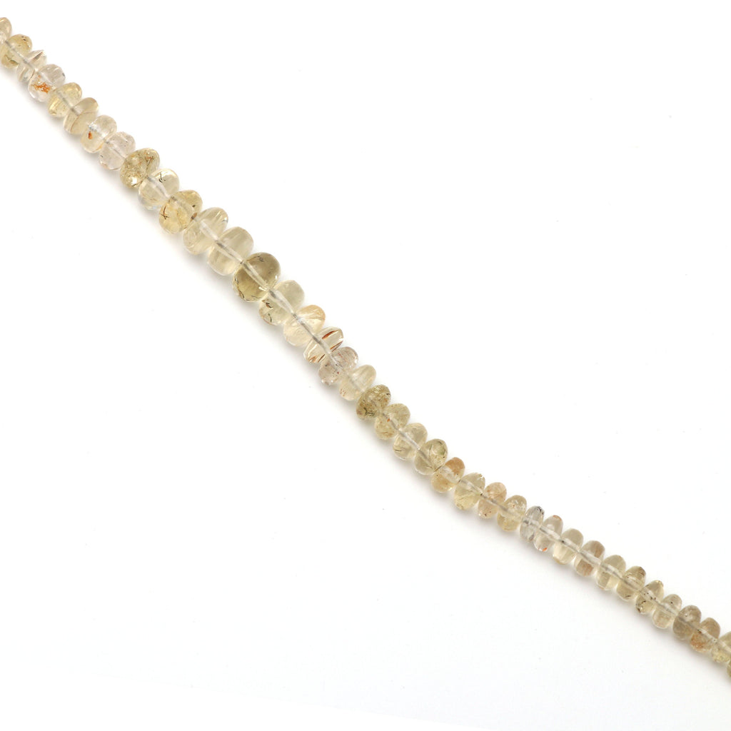 Scapolite Smooth Roundel Beads - 4 mm to 8 mm - Scapolite - Gem Quality , 8 Inch/ 20 Cm Full Strand, Price Per Strand - National Facets, Gemstone Manufacturer, Natural Gemstones, Gemstone Beads