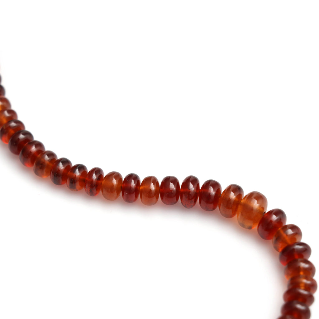 Hessonite Garnet Smooth Round , 6.5 MM to 9.5 MM, Hessonite Garnet, 8 Inch ,Price Per Strand - National Facets, Gemstone Manufacturer, Natural Gemstones, Gemstone Beads