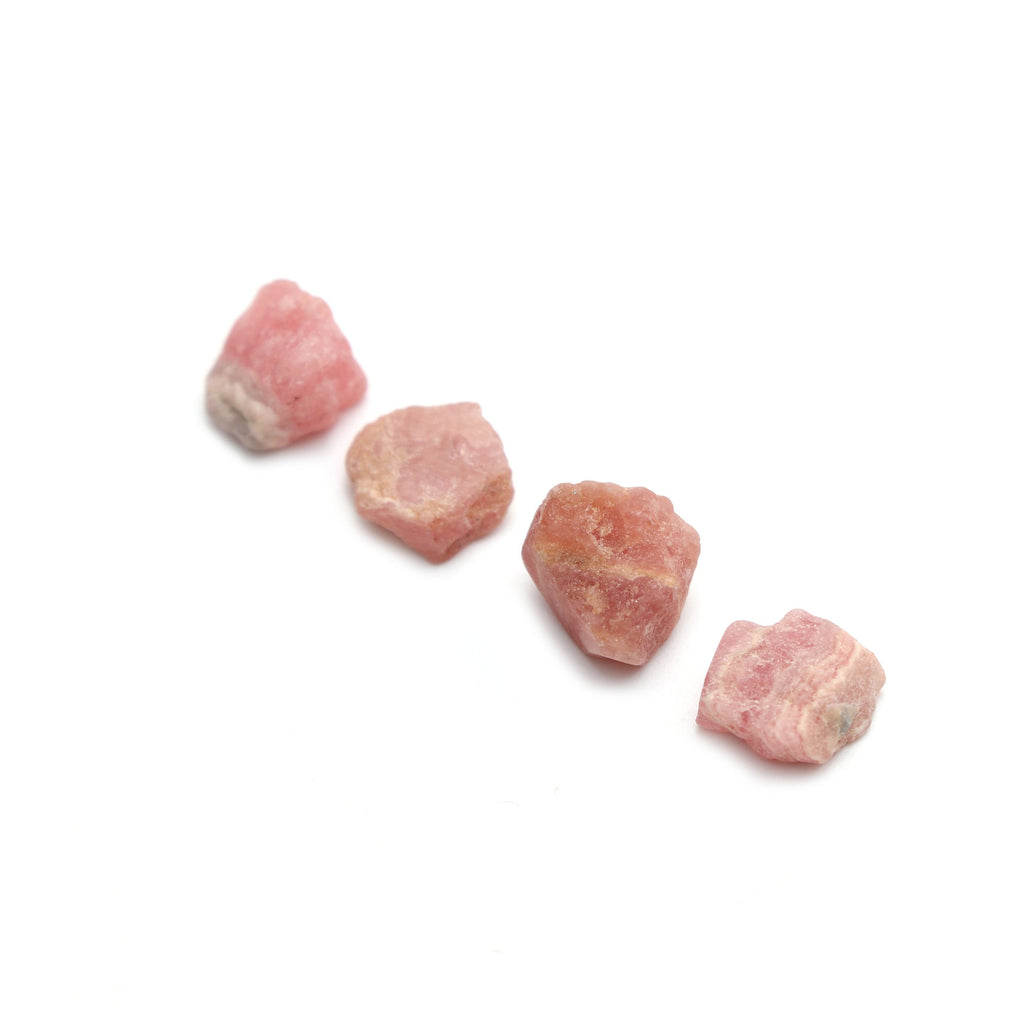 Natural Rhodochrosite Organic Rough Loose Gemstone | 10x12 mm | Rough Loose Gemstone | Set of 10 Pieces - National Facets, Gemstone Manufacturer, Natural Gemstones, Gemstone Beads