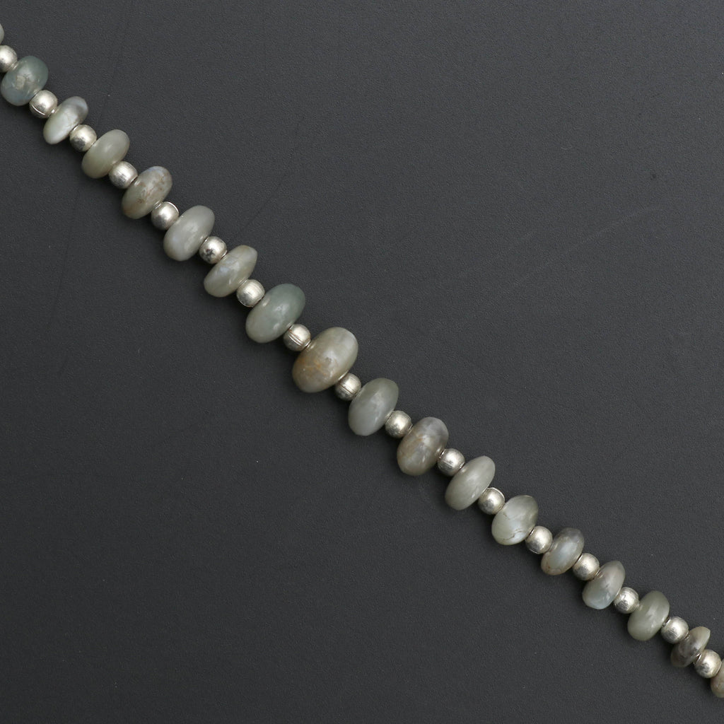 Natural Cat's Eye Smooth Beads, Cat's Eye Beads, Rondelle Beads - 3 mm to 6 mm - Cat's Eye Smooth - Gem Quality, 8 Inch, Price Per Strand - National Facets, Gemstone Manufacturer, Natural Gemstones, Gemstone Beads