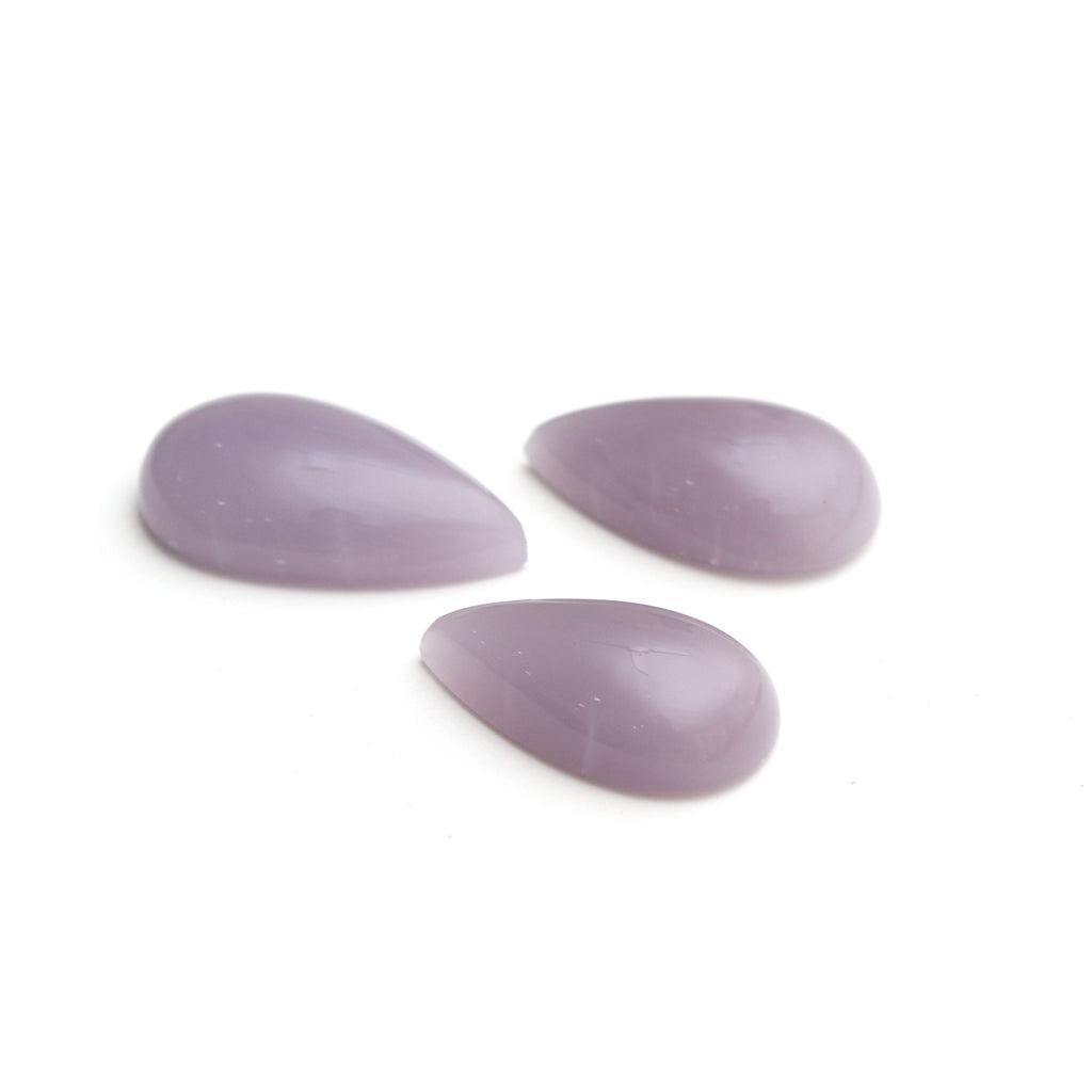 AAA Quality Natural Yttrium Fluorite Smooth Pear Cabochon Gemstone | 15x25 mm to 16x27 mm | Gemstone Cabochon | Set of 3 Pieces - National Facets, Gemstone Manufacturer, Natural Gemstones, Gemstone Beads