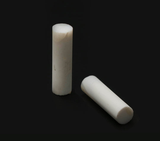 White Opal Matte Finish Cylinder Gemstone, 8x30.5 MM, Opal Jewelry Making Gemstone, Price Per Pair